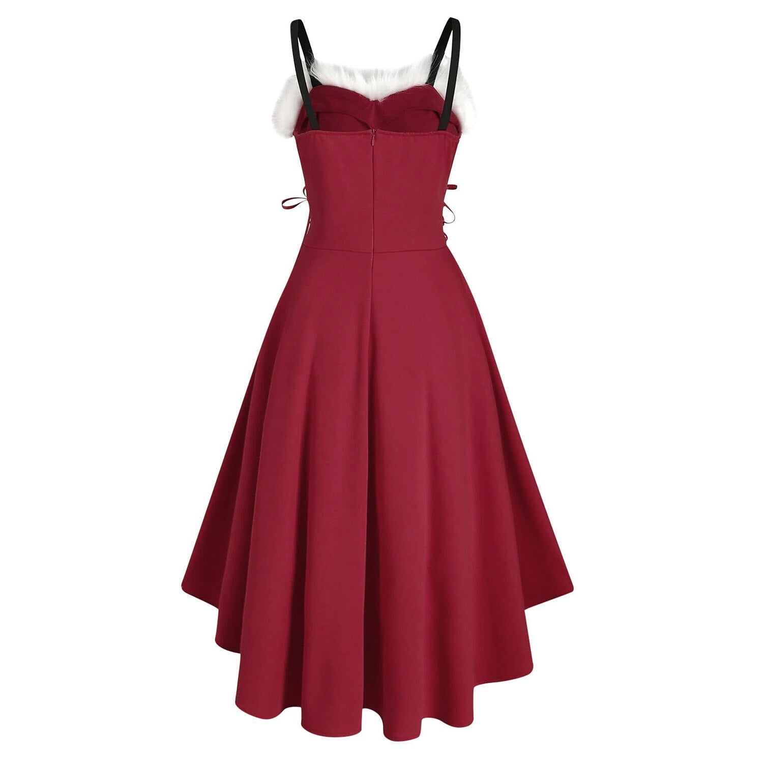 Christmas Corset High-Low Santa Dress