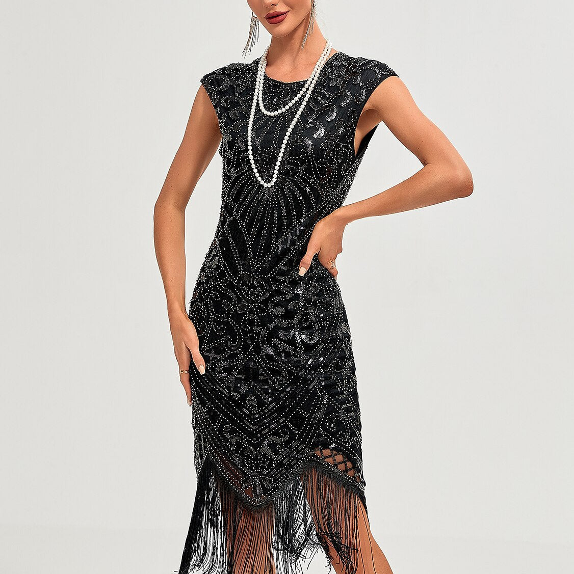 Art Deco Beading Flapper Dress