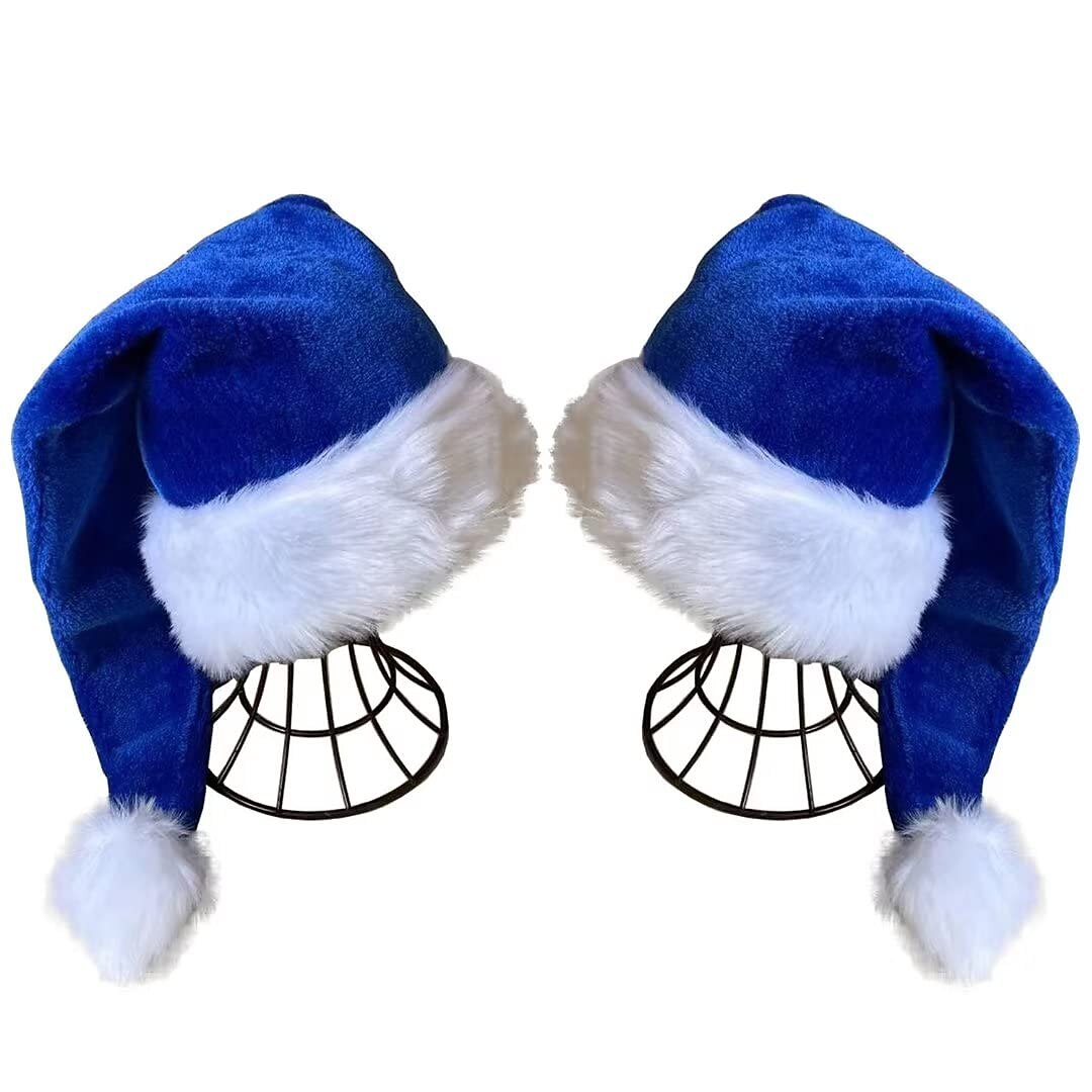 2 PCS Christmas Santa Claus Plush Hat