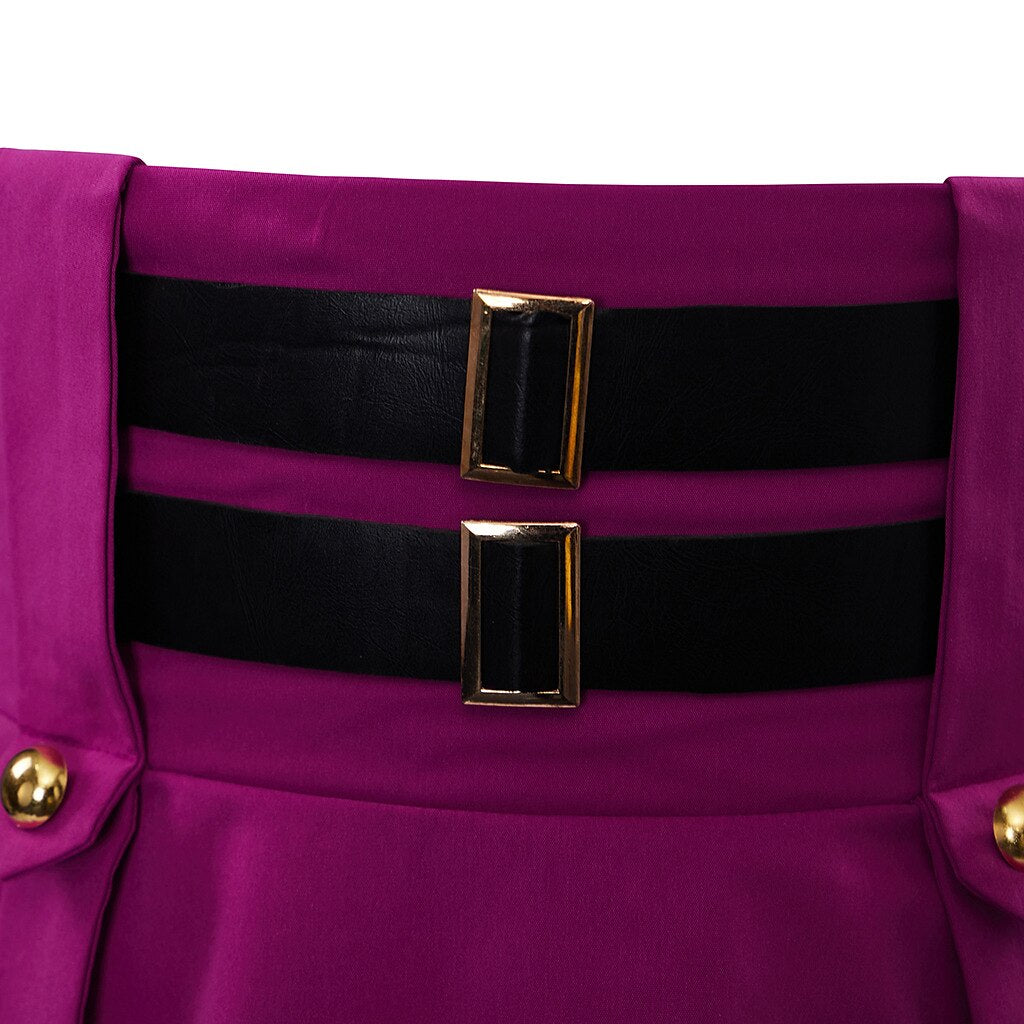 Steampunk Skirt Length Adjustable Skirt With Pocket