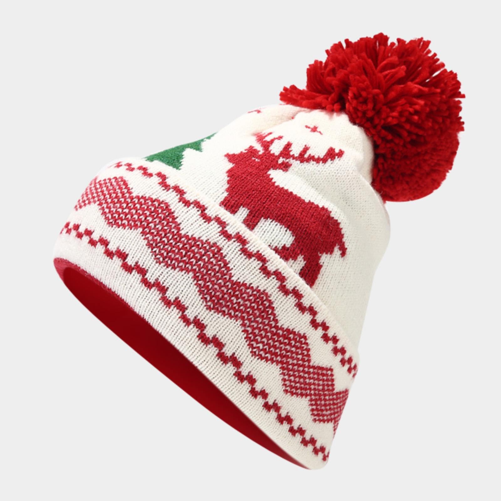 3 PCS Christmas Hat Scarf Glove Set