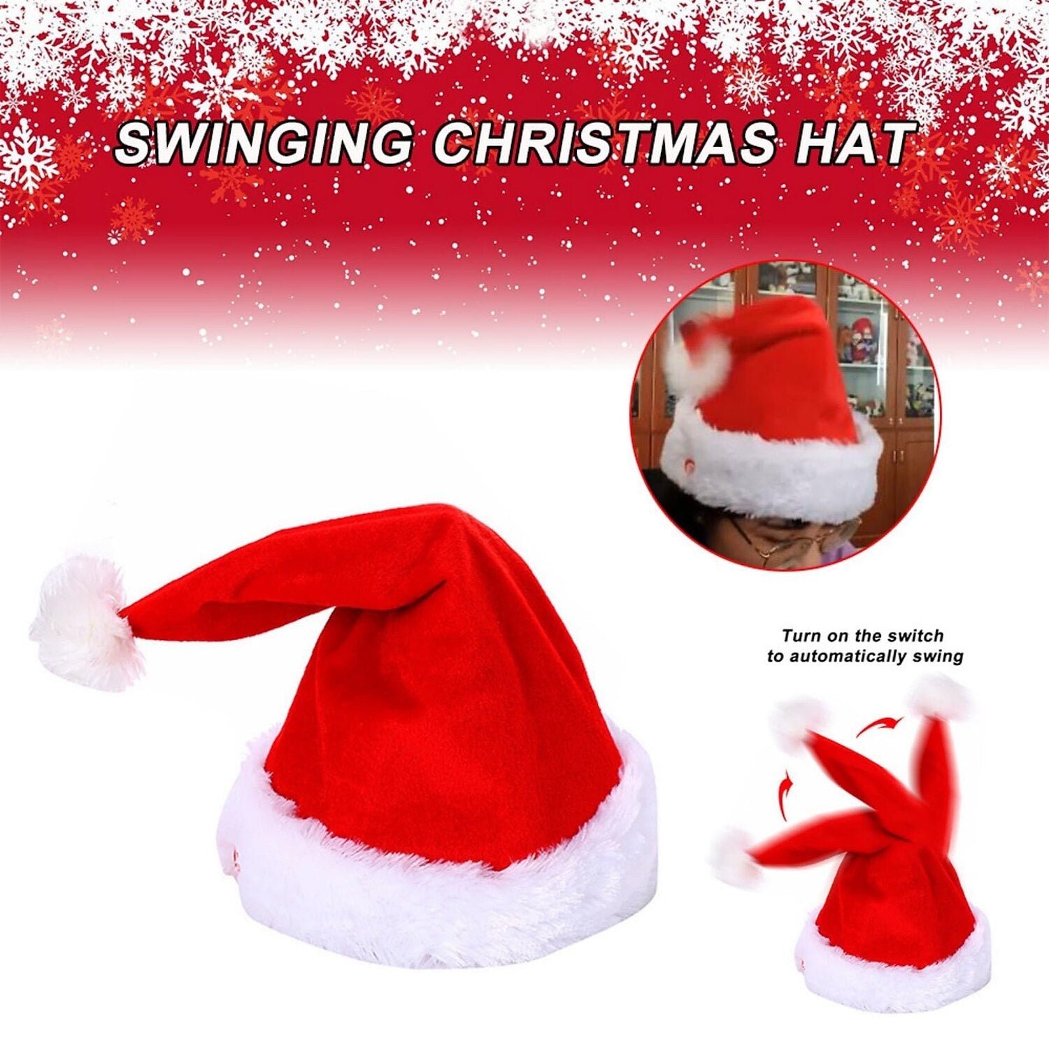 Christmas Singing & Dancing Electric Santa Hat
