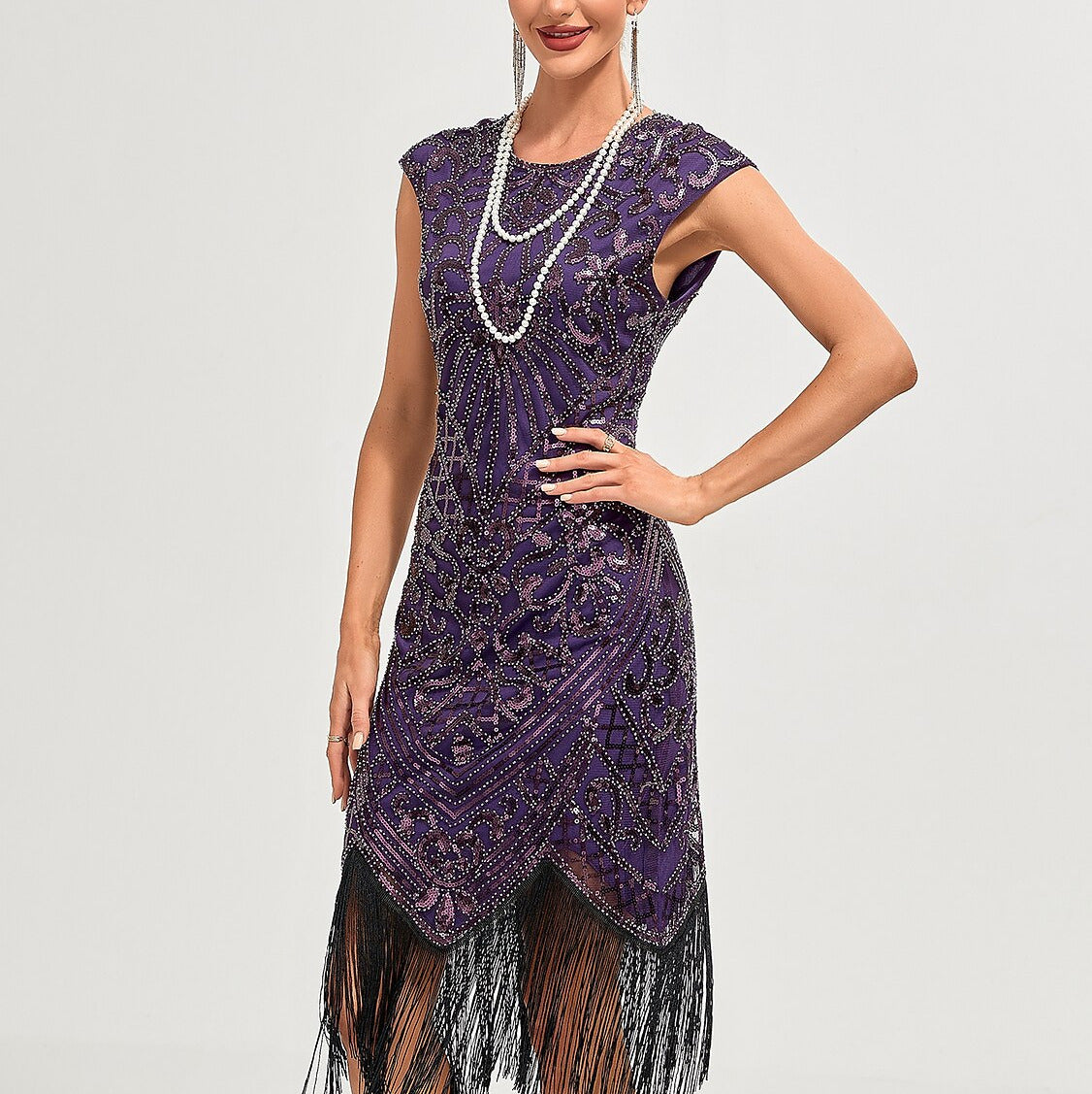 Art Deco Beading Flapper Dress