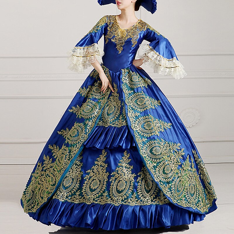 Rococo Baroque Style Court Gown