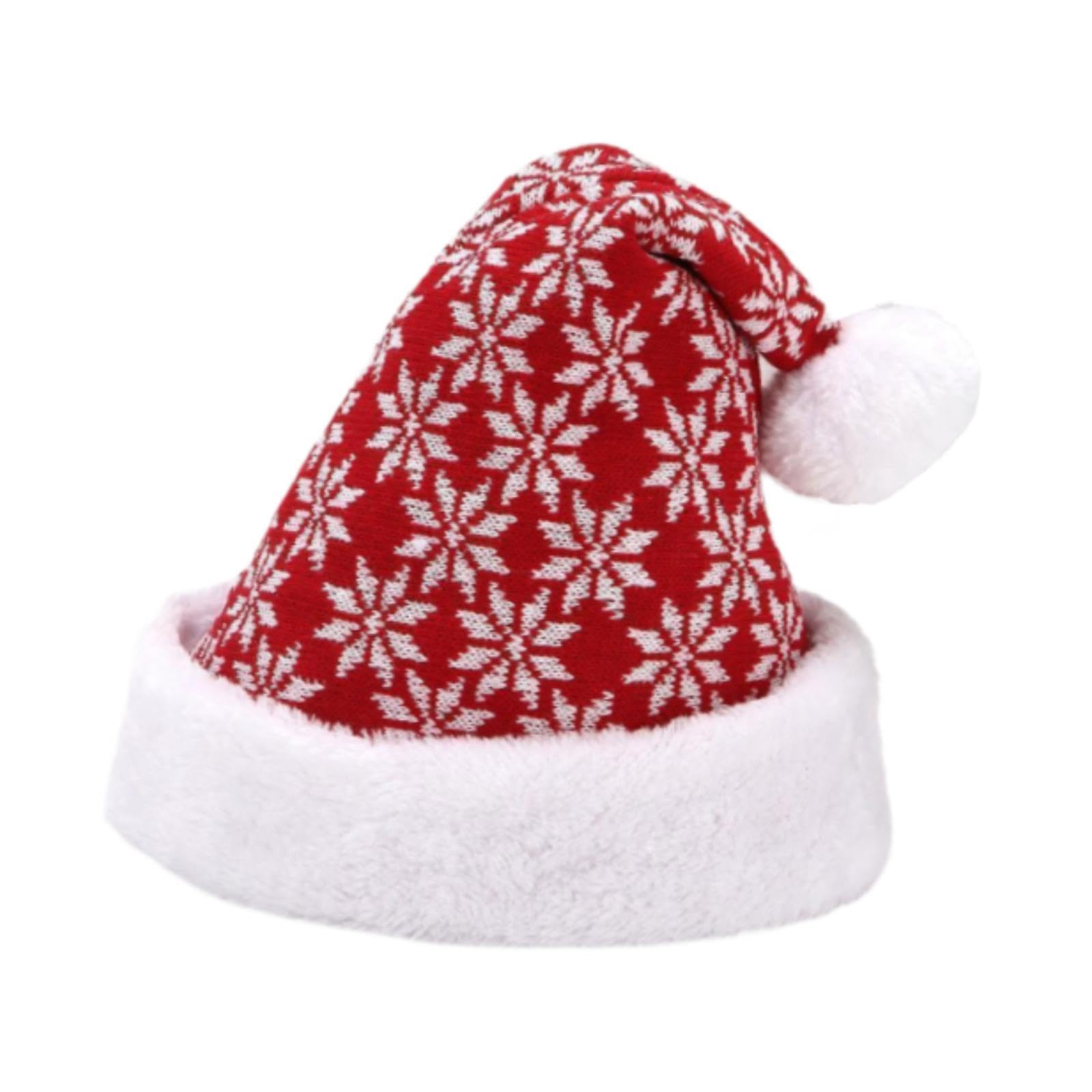 Christmas Nordic Knit Santa Pom-Pom Hat