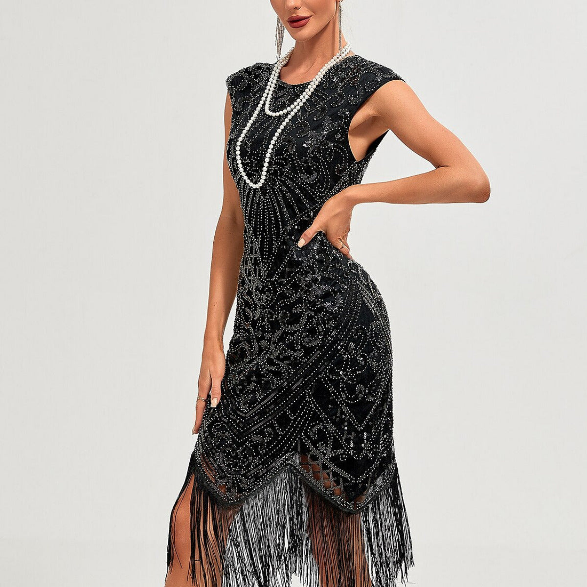 Art Deco Beading Flapper Dress