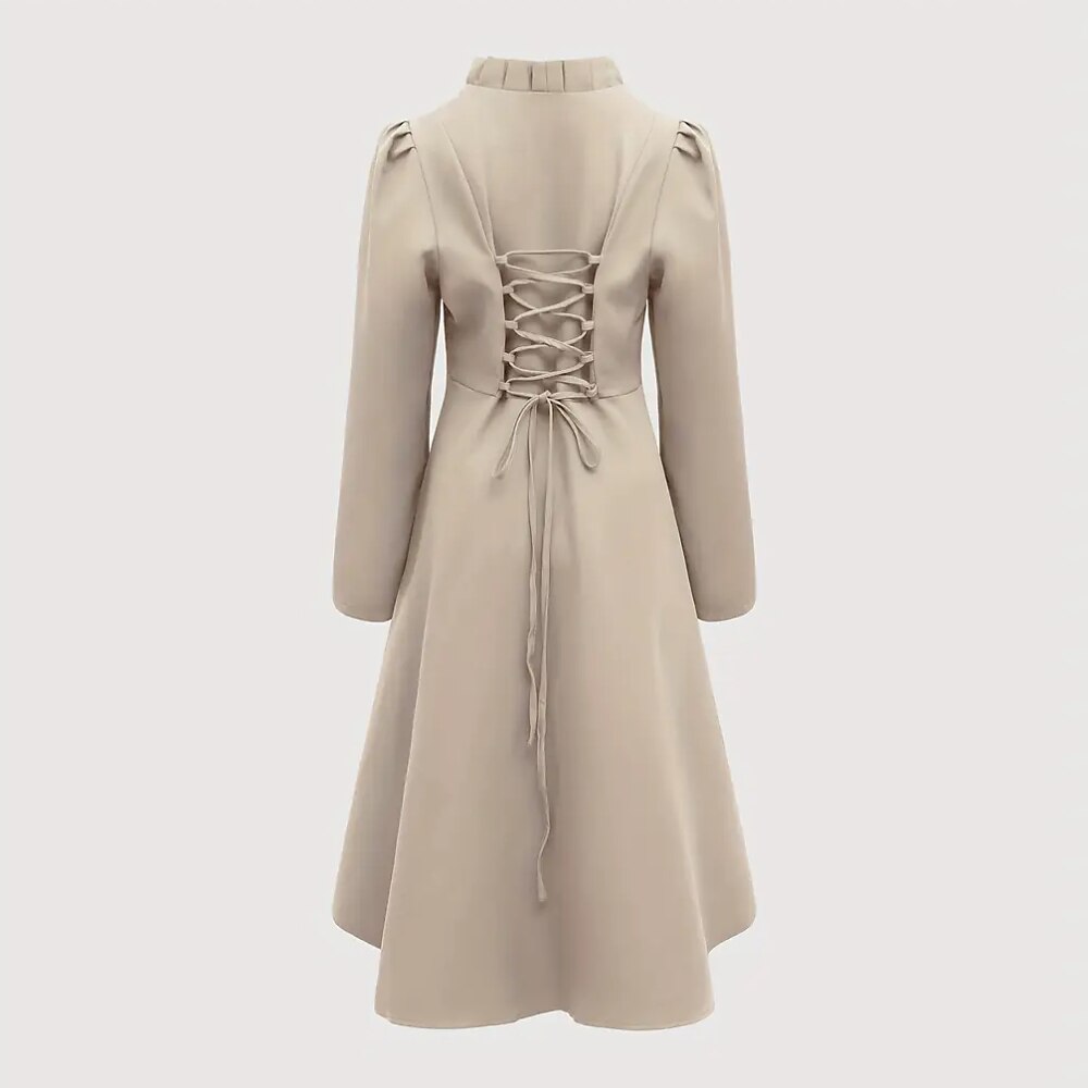 Steampunk High - Low Hem Long Jacket Dress