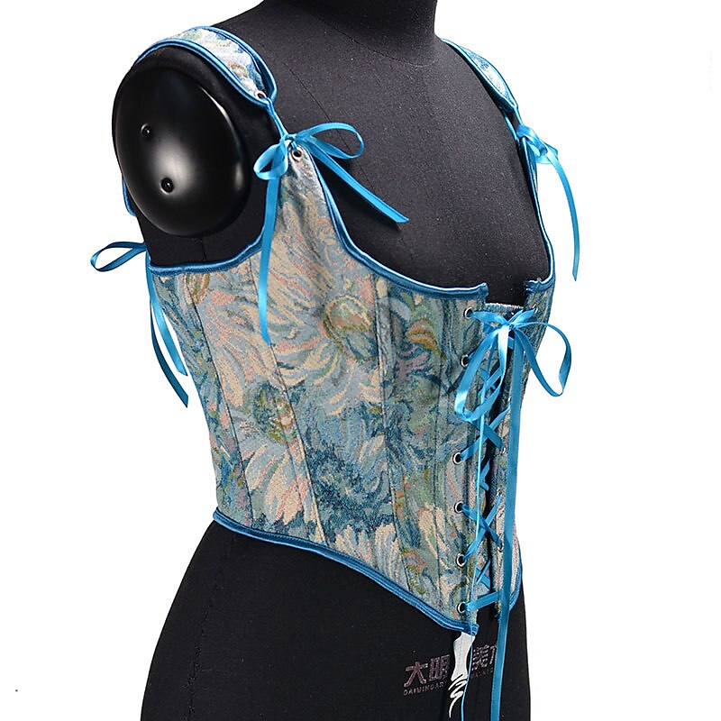 Renaissance Style Lace Design Corset Vest Bustier