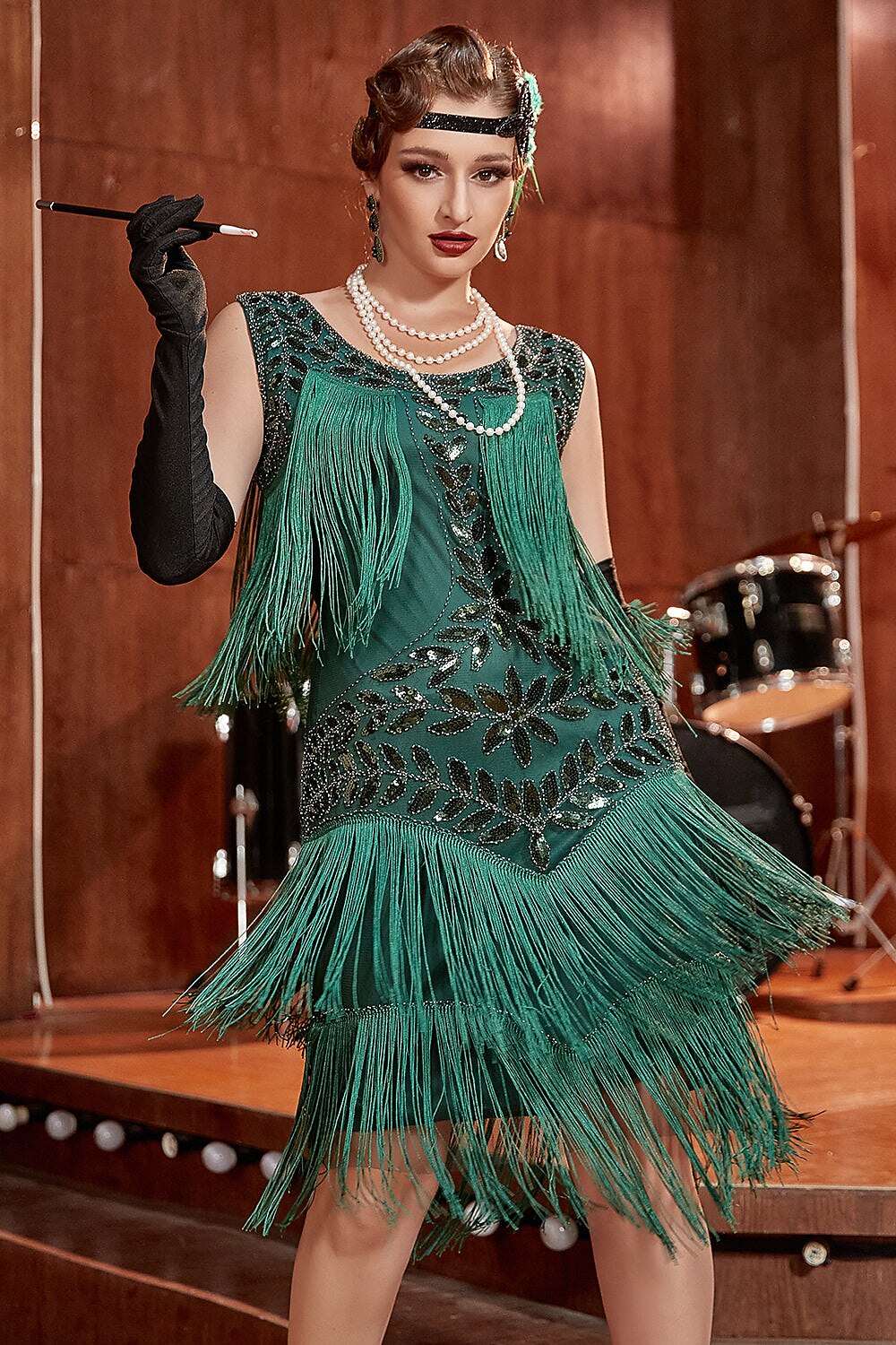 Allure Fringe Flapper Dress