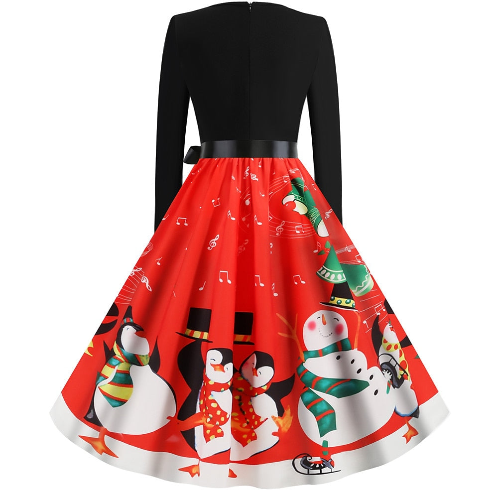Christmas Santa Claus A-Line Dress