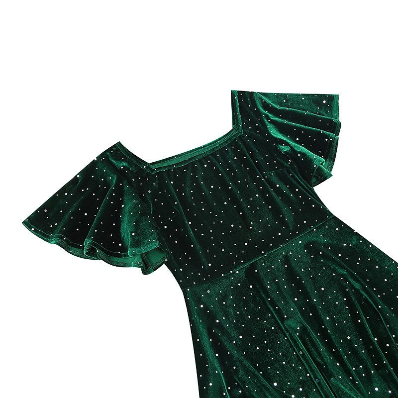 Vintage Sparkling A-Line Dress