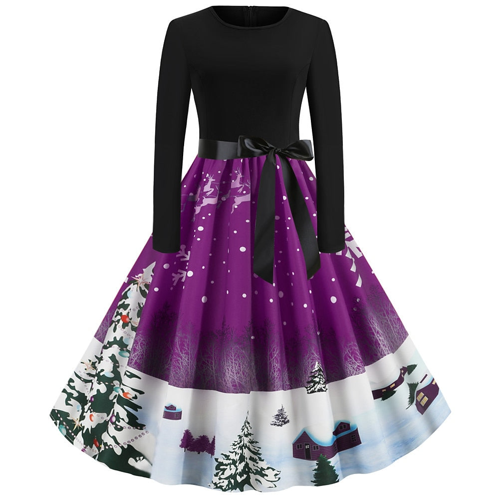 Christmas Santa Claus A-Line Dress