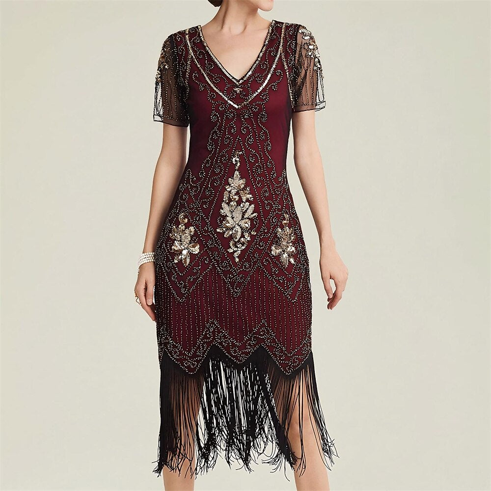 Art Deco Flapper Dress & Accessory Costume Set