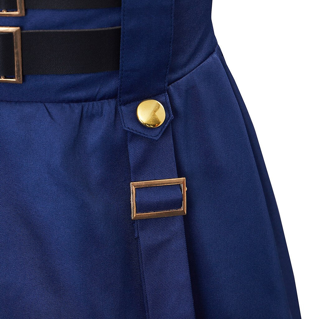 Steampunk Skirt Length Adjustable Skirt With Pocket