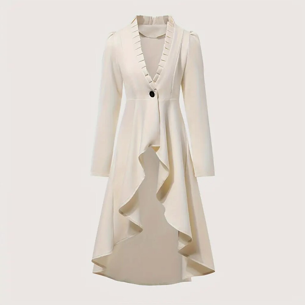 Steampunk High - Low Hem Long Jacket Dress