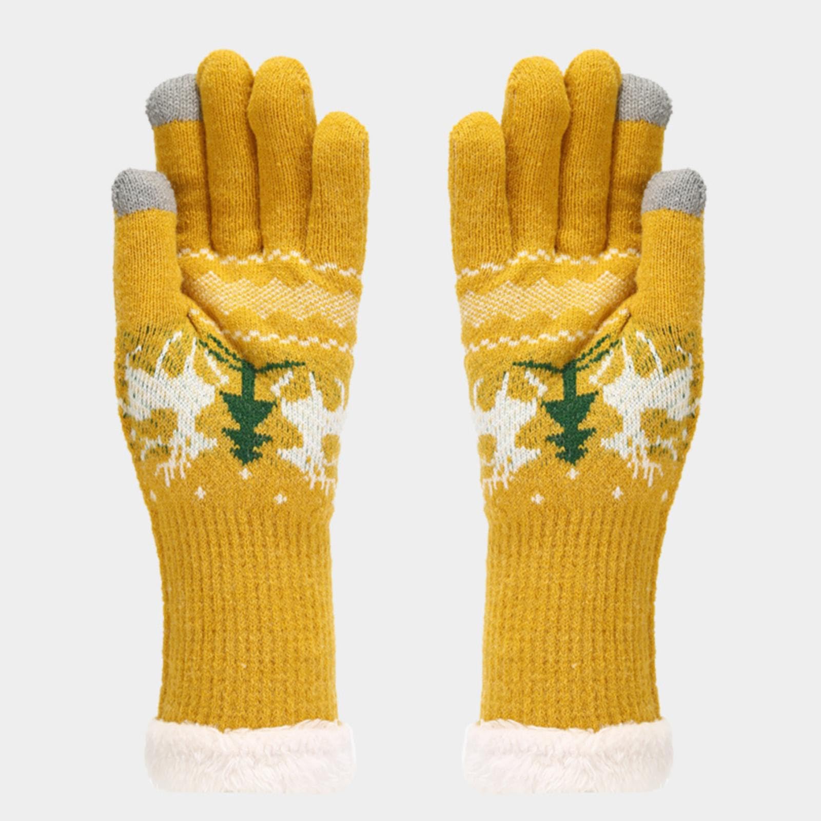 3 PCS Christmas Hat Scarf Glove Set