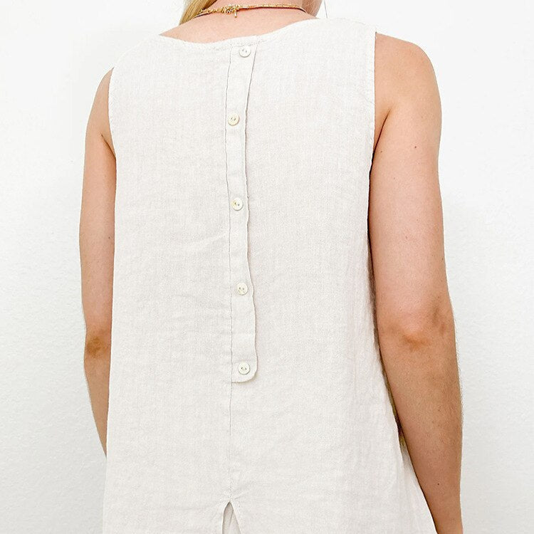 Women Classic Linen Tank Top