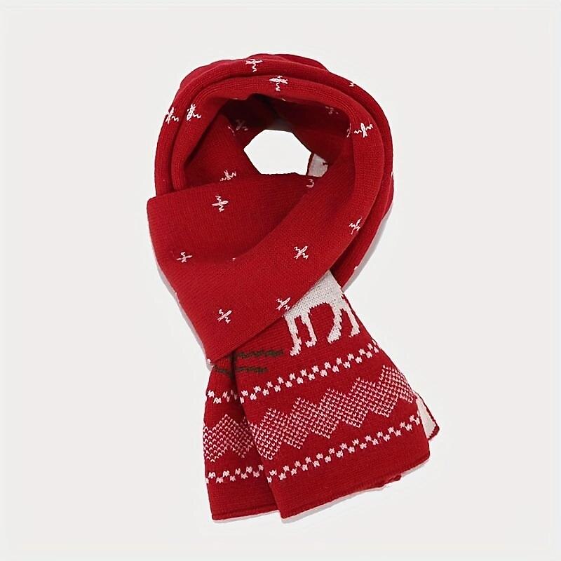 3 PCS Christmas Hat Scarf Glove Set