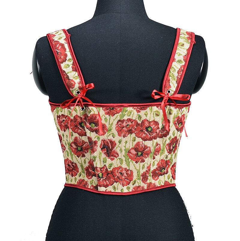Renaissance Style Lace Design Corset Vest Bustier