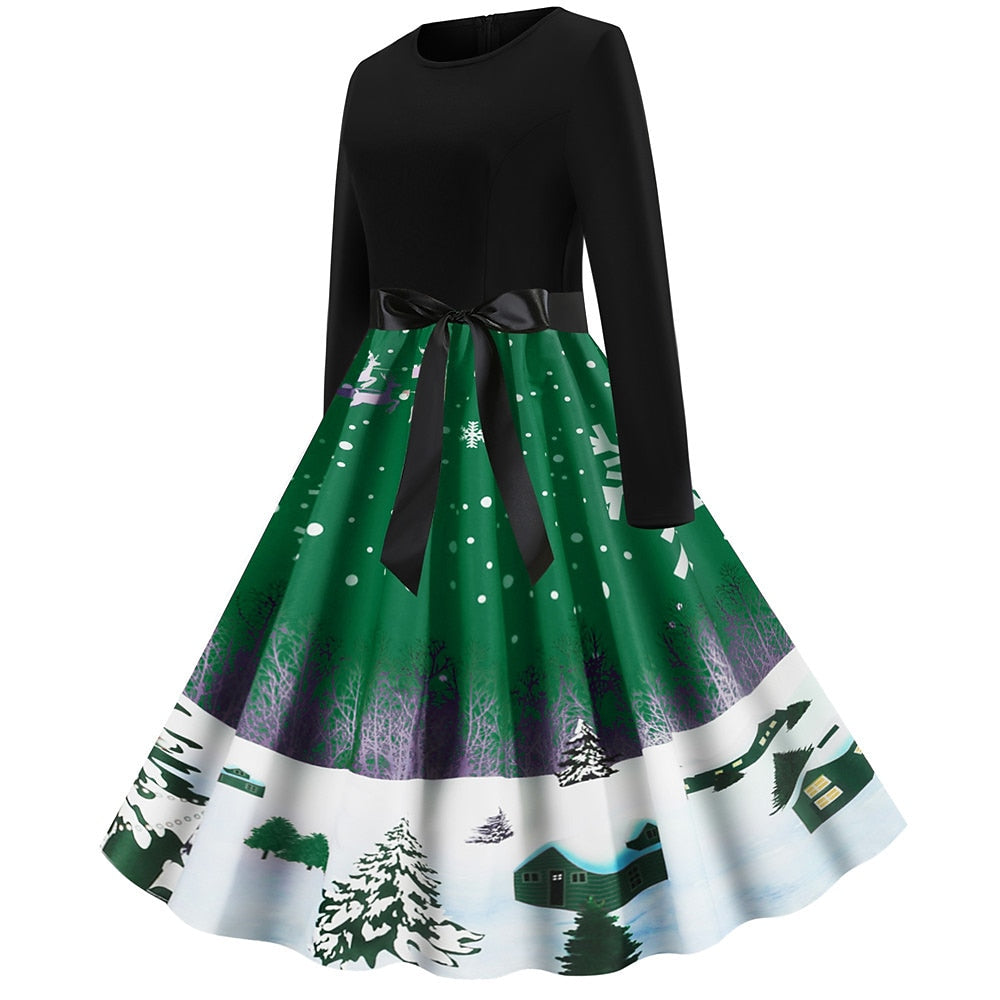 Christmas Santa Claus A-Line Dress