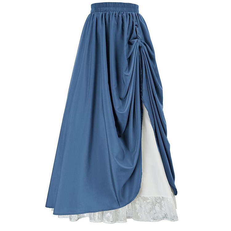 Medieval Renaissance Double Layer Maxi Skirt