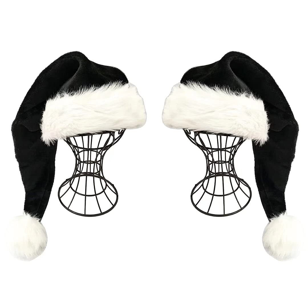 2 PCS Christmas Santa Claus Plush Hat
