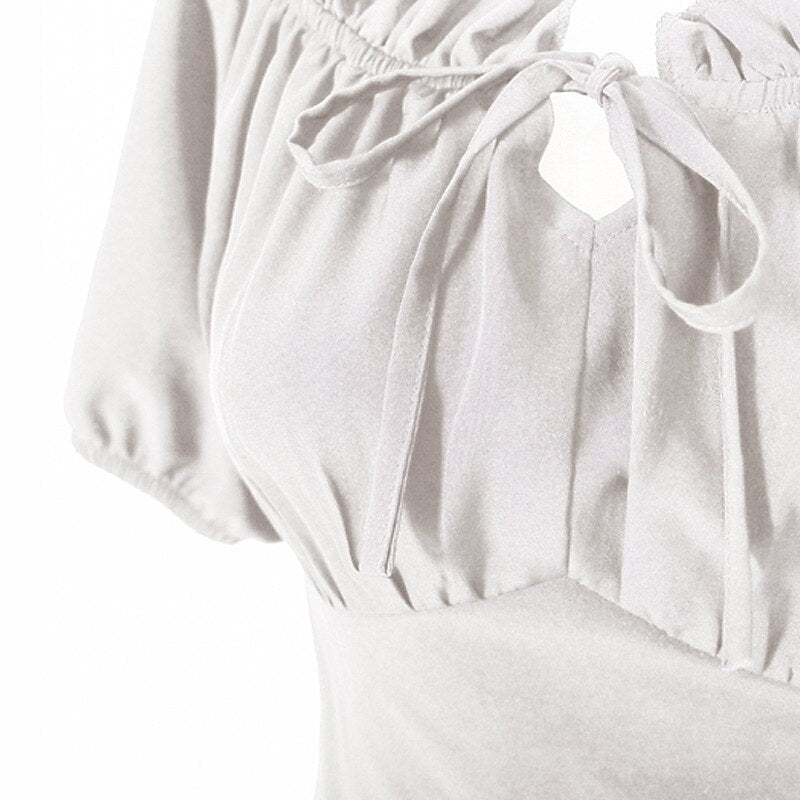 Renaissance Fairy Costume Dress with Corset & ACCs