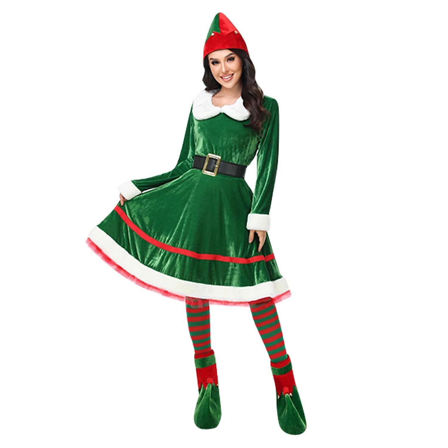 Women's Christmas Elf Dress Costume