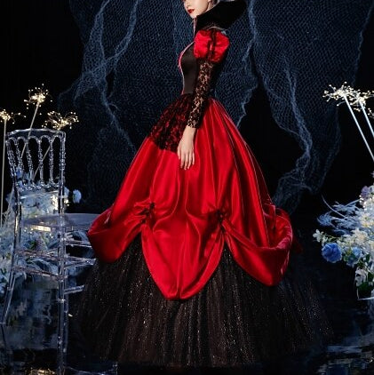 Gothic Victorian Crinoline Style Ball Gown