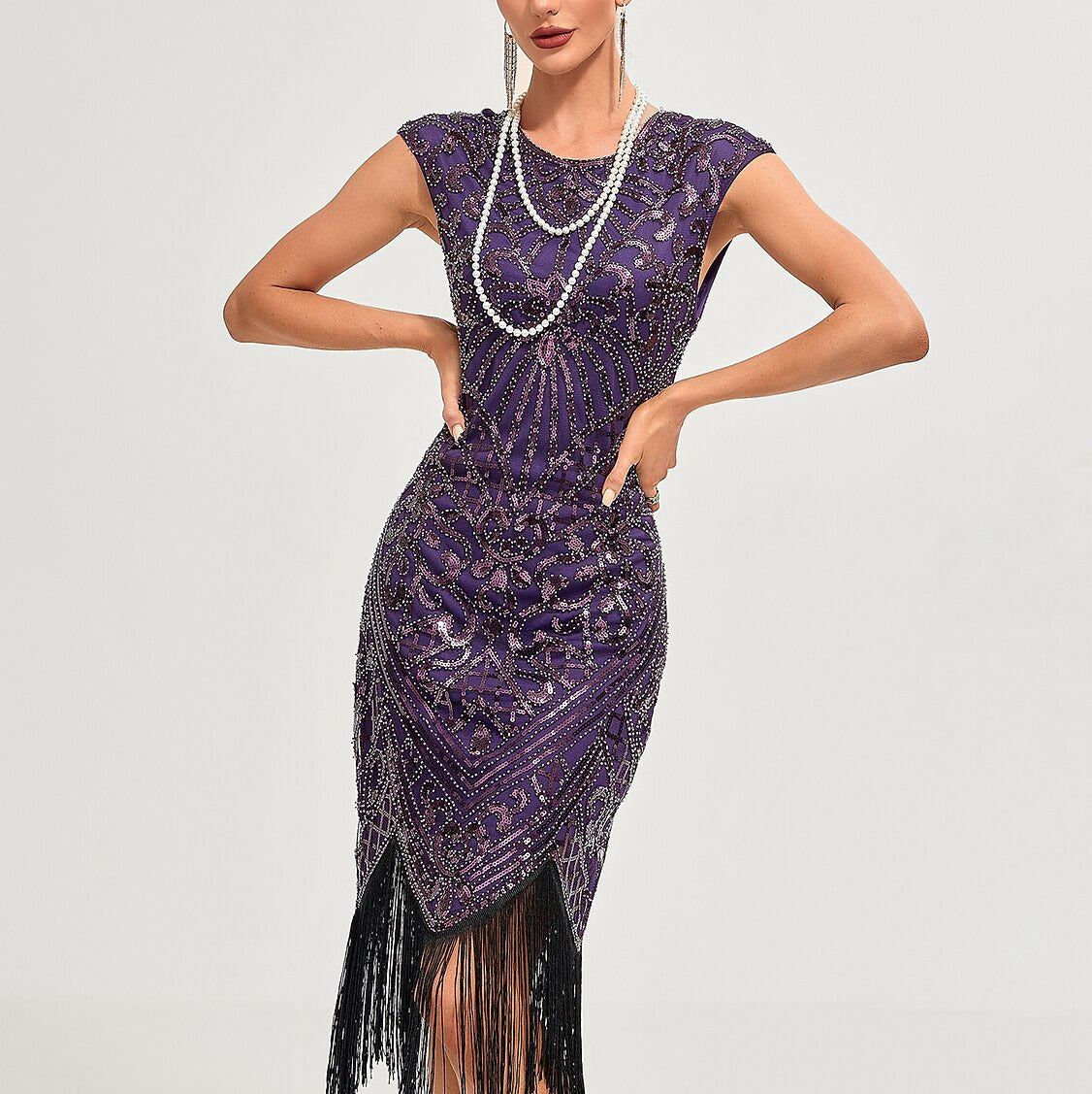 Art Deco Beading Flapper Dress