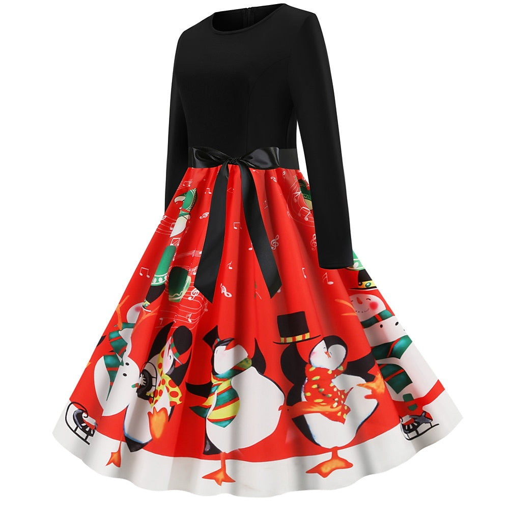 Christmas Santa Claus A-Line Dress