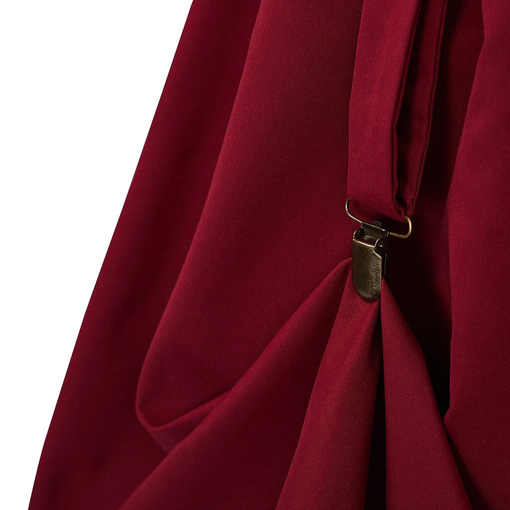 Steampunk Skirt Length Adjustable Skirt With Pocket