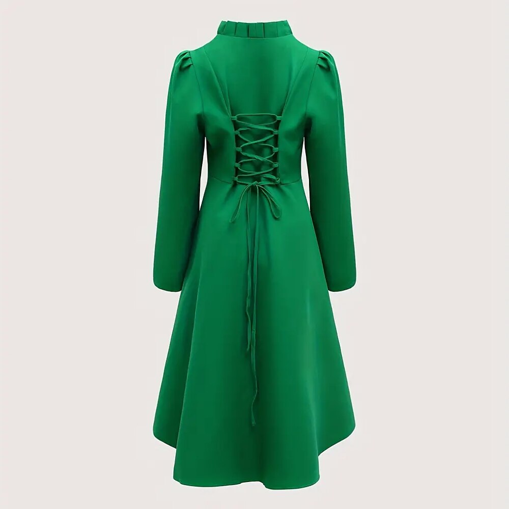 Steampunk High - Low Hem Long Jacket Dress