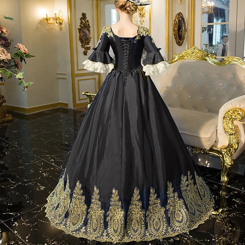 Rococo Baroque Style Court Gown