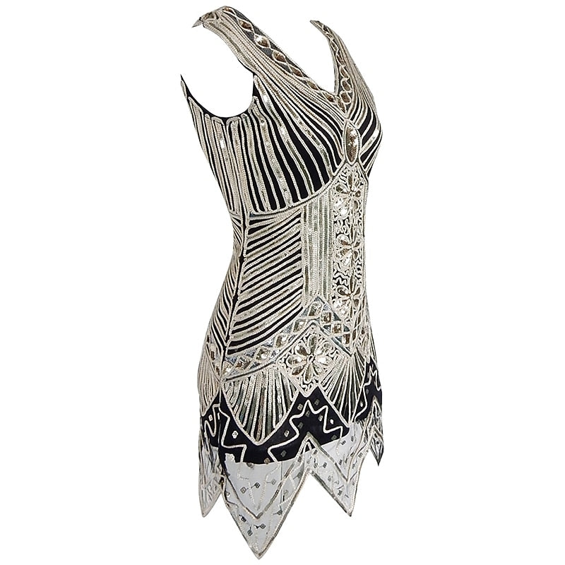 Sparkly Sequin Bodycon Flapper Dress