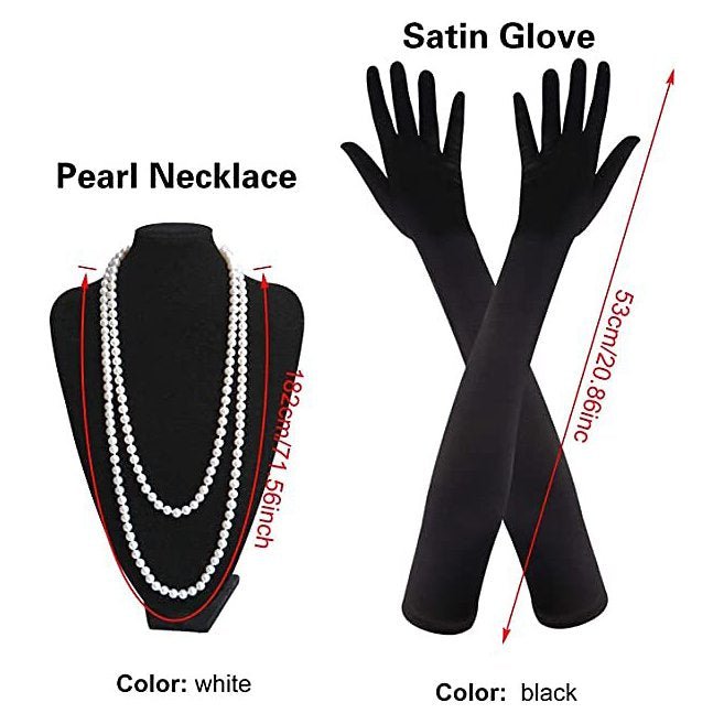 Art Deco Beaded Flapper Dress with ACCs