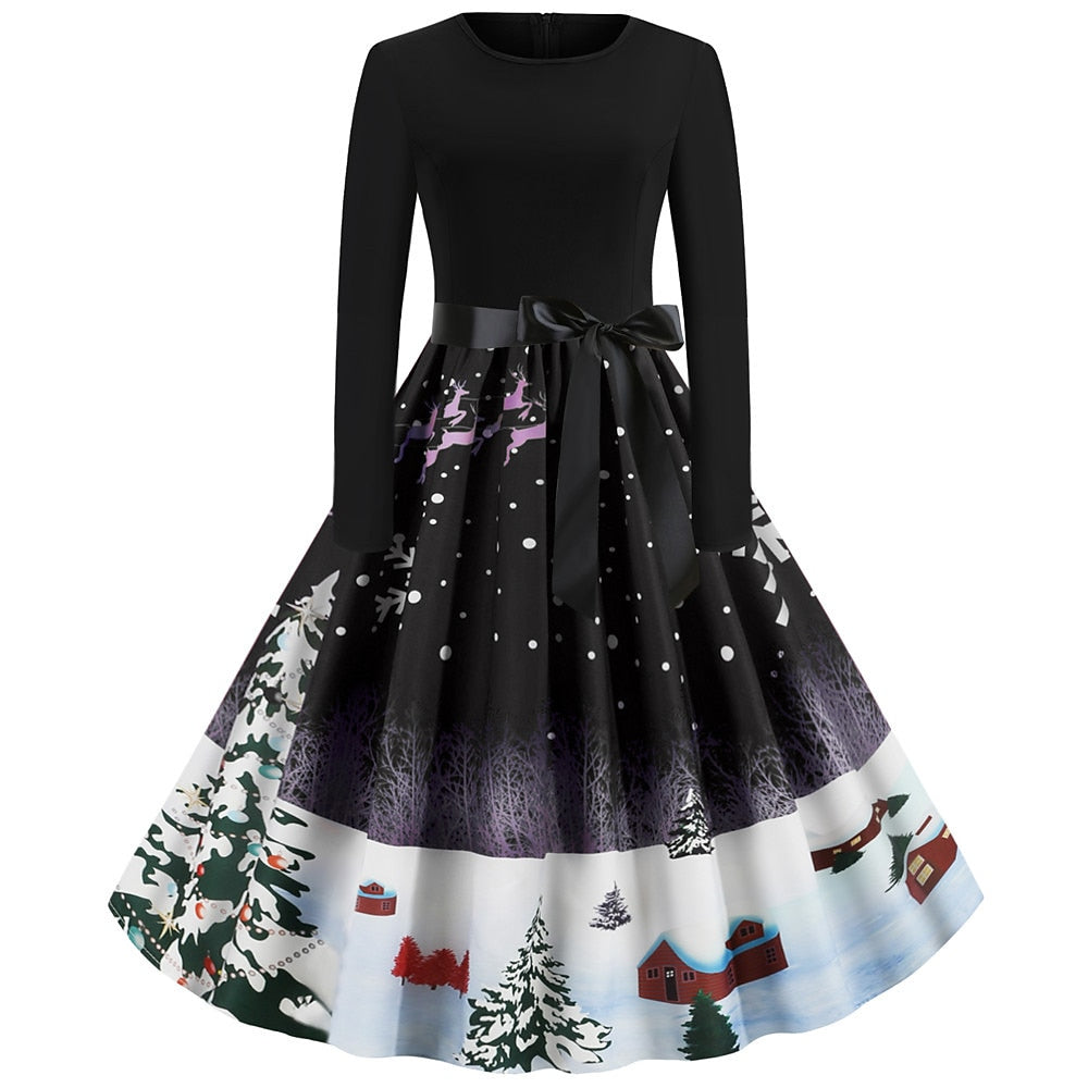 Christmas Santa Claus A-Line Dress
