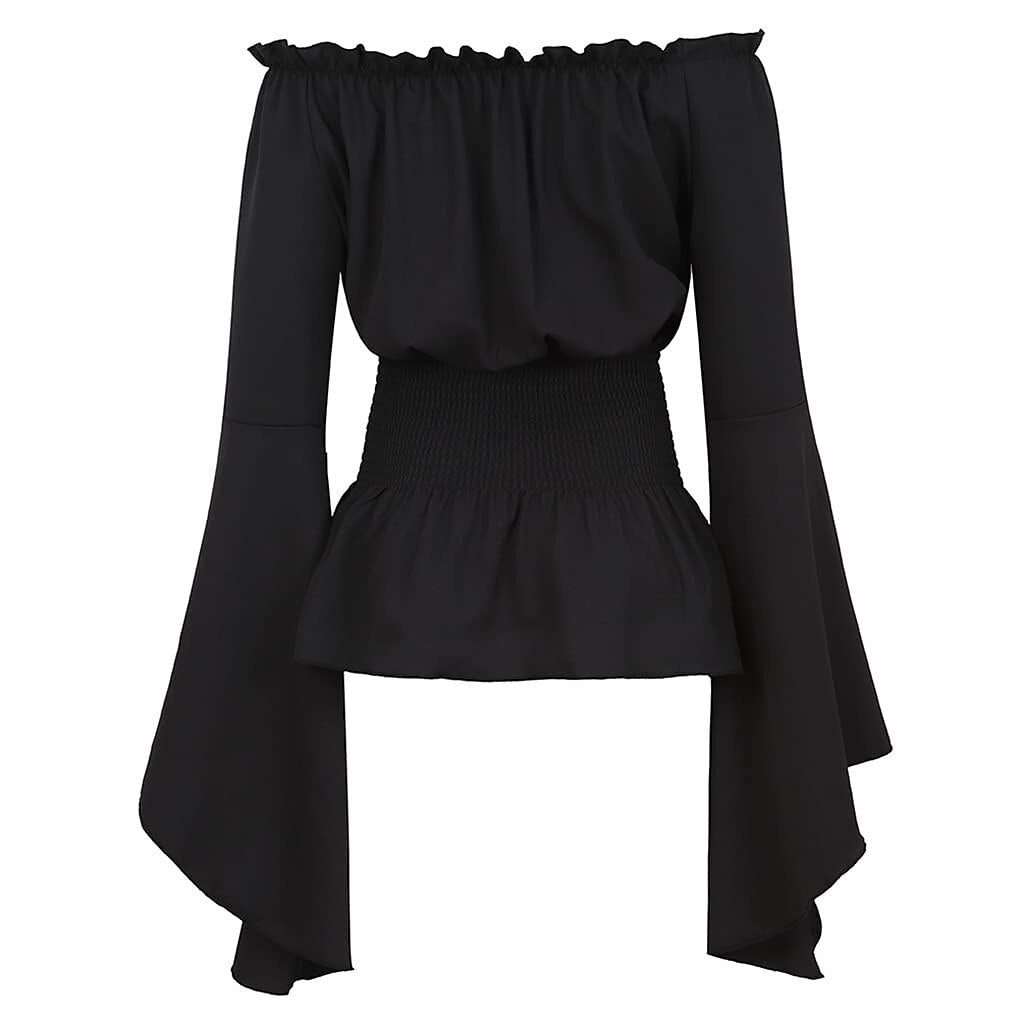 Renaissance Medieval Gothic Victorian Bell Sleeves Tops