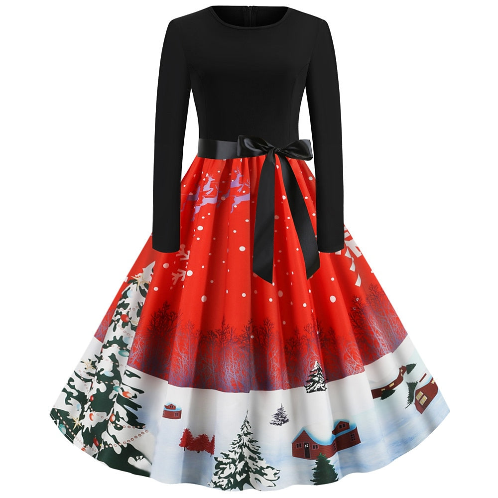 Christmas Santa Claus A-Line Dress