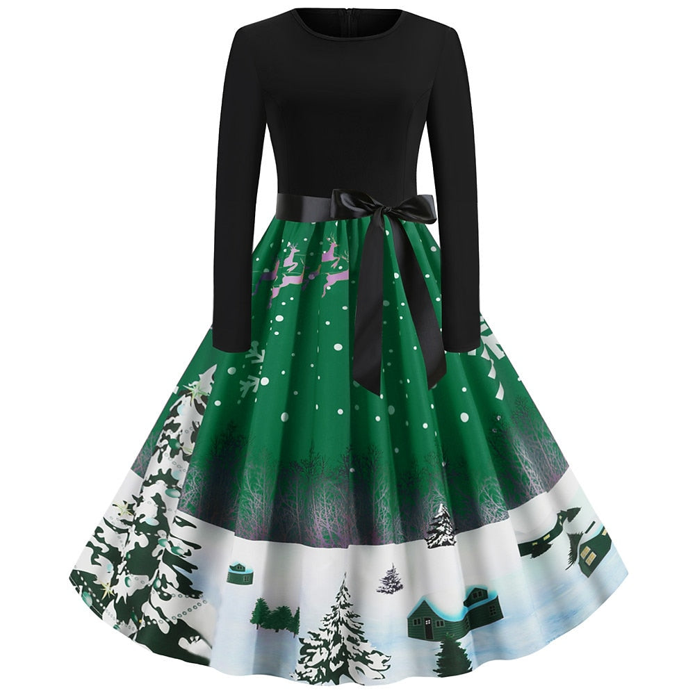Christmas Santa Claus A-Line Dress
