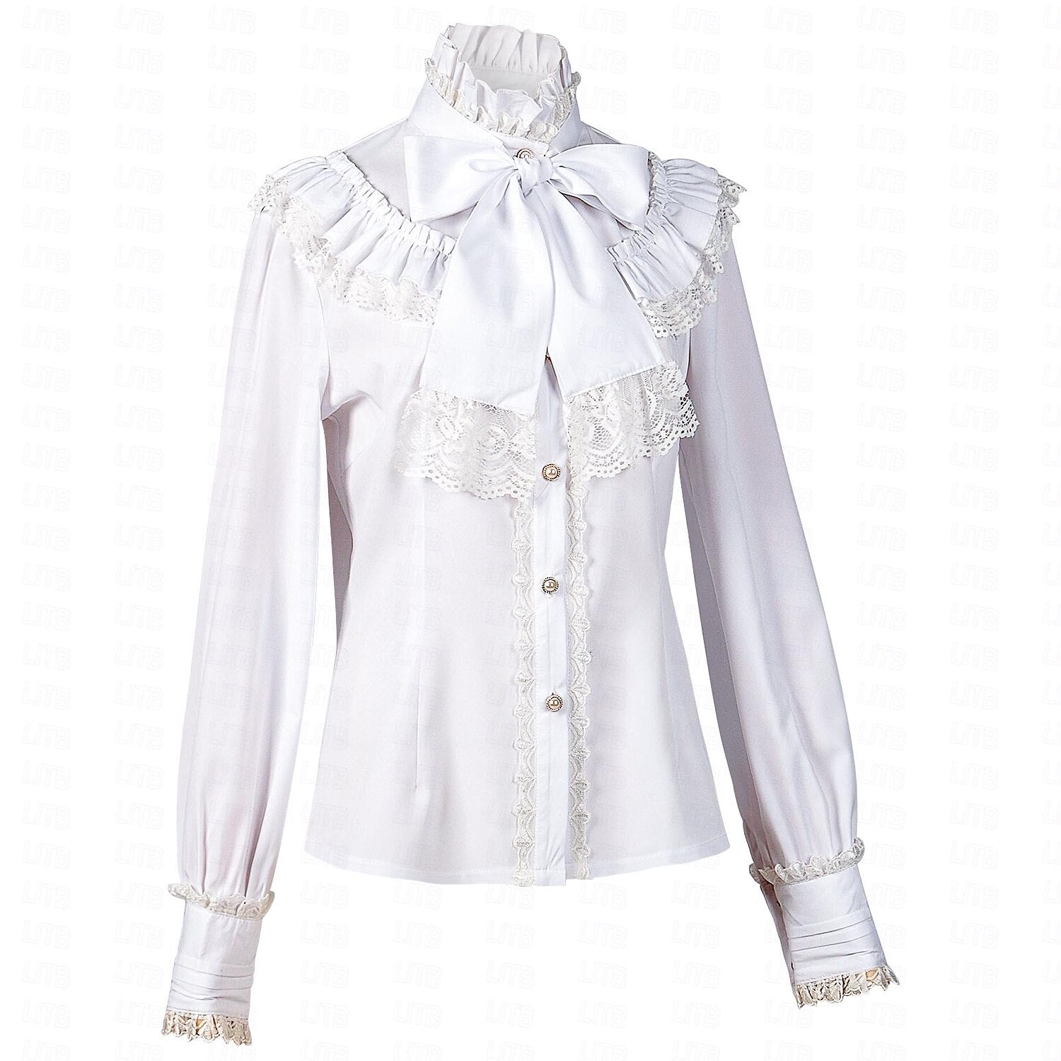 Renaissance Princess Style Ruffle Sleeve  Blouse