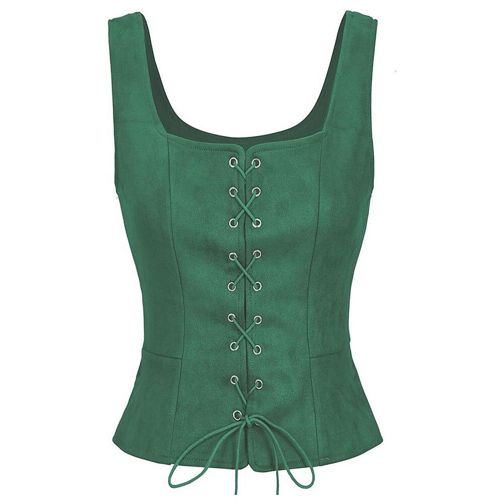 Pirate Renaissance Lace up Corset Vest Bodice