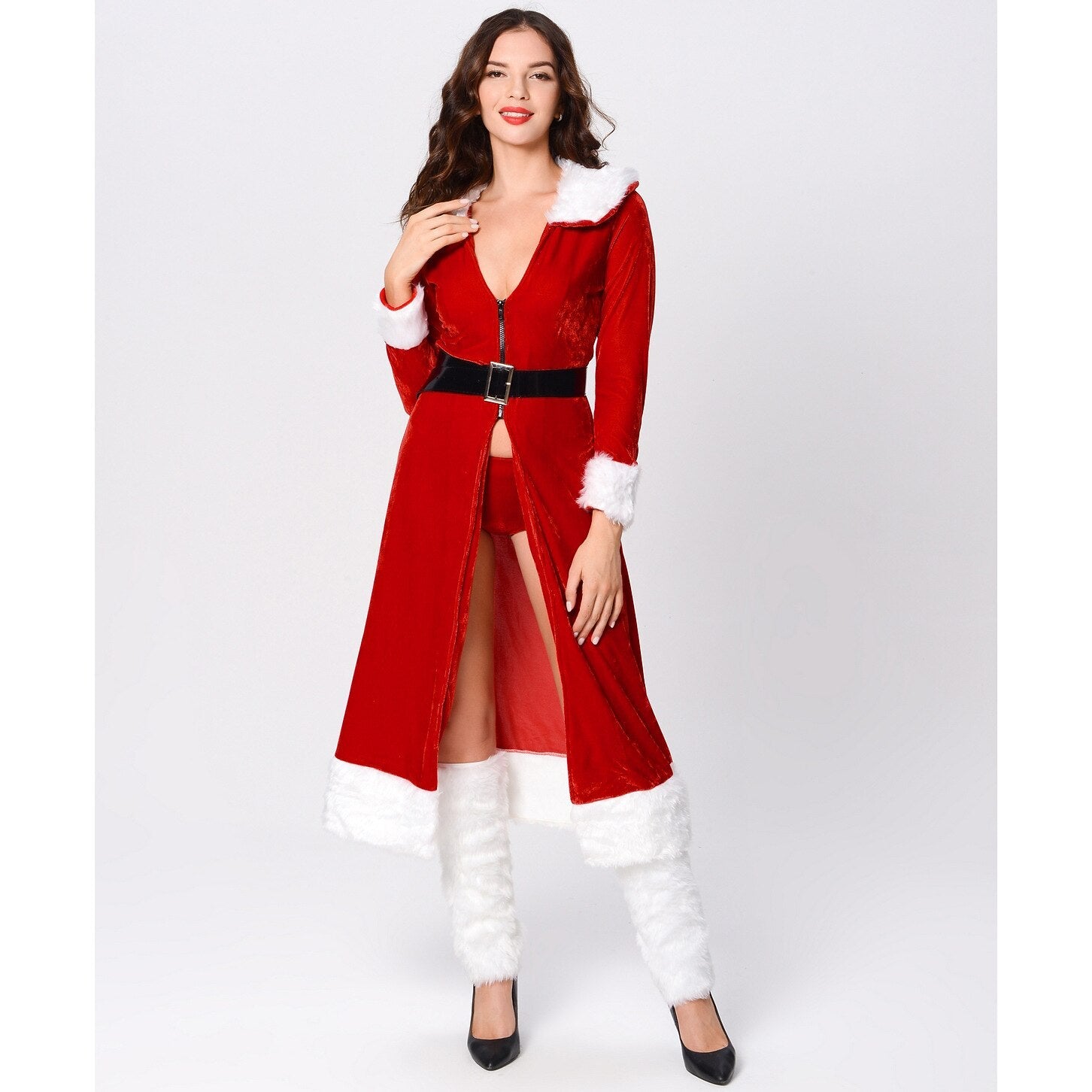 "Naughty List" Santa Lingerie Robe
