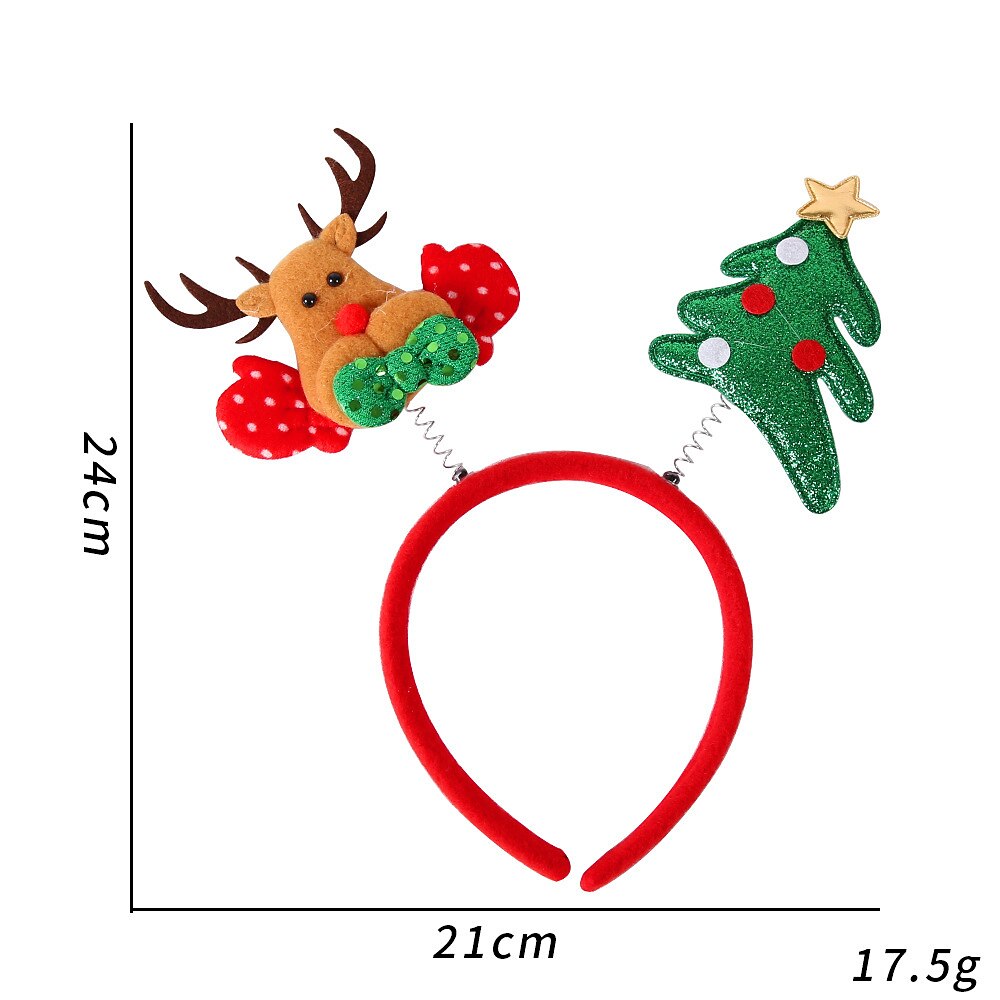 12 PCS Christmas Party Favor Headband