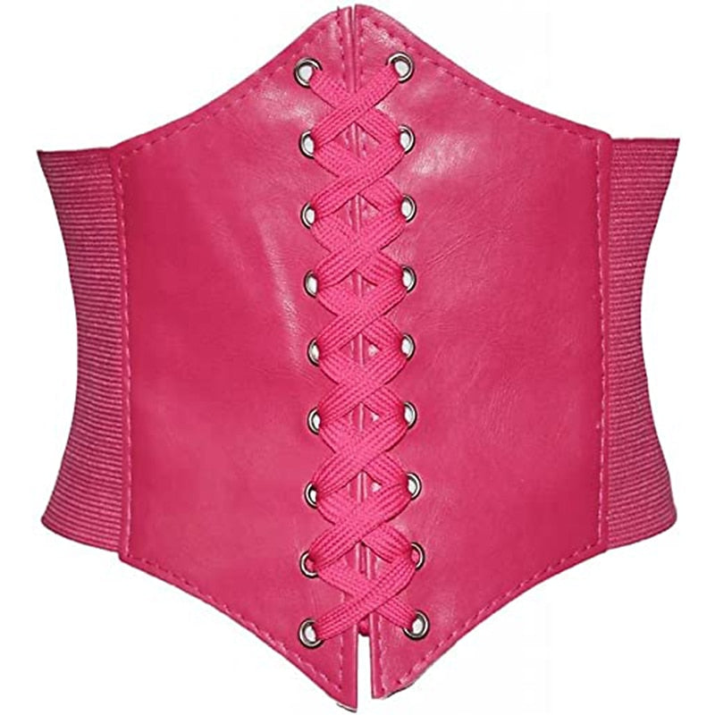 Retro Corset Underbust Lace-up Bustier