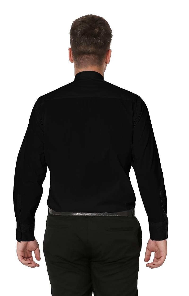 Tab Collar Priest Shirt with Long Sleeve