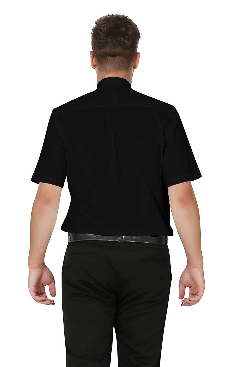 Tab Collar Priest Shirt with Short Sleeve