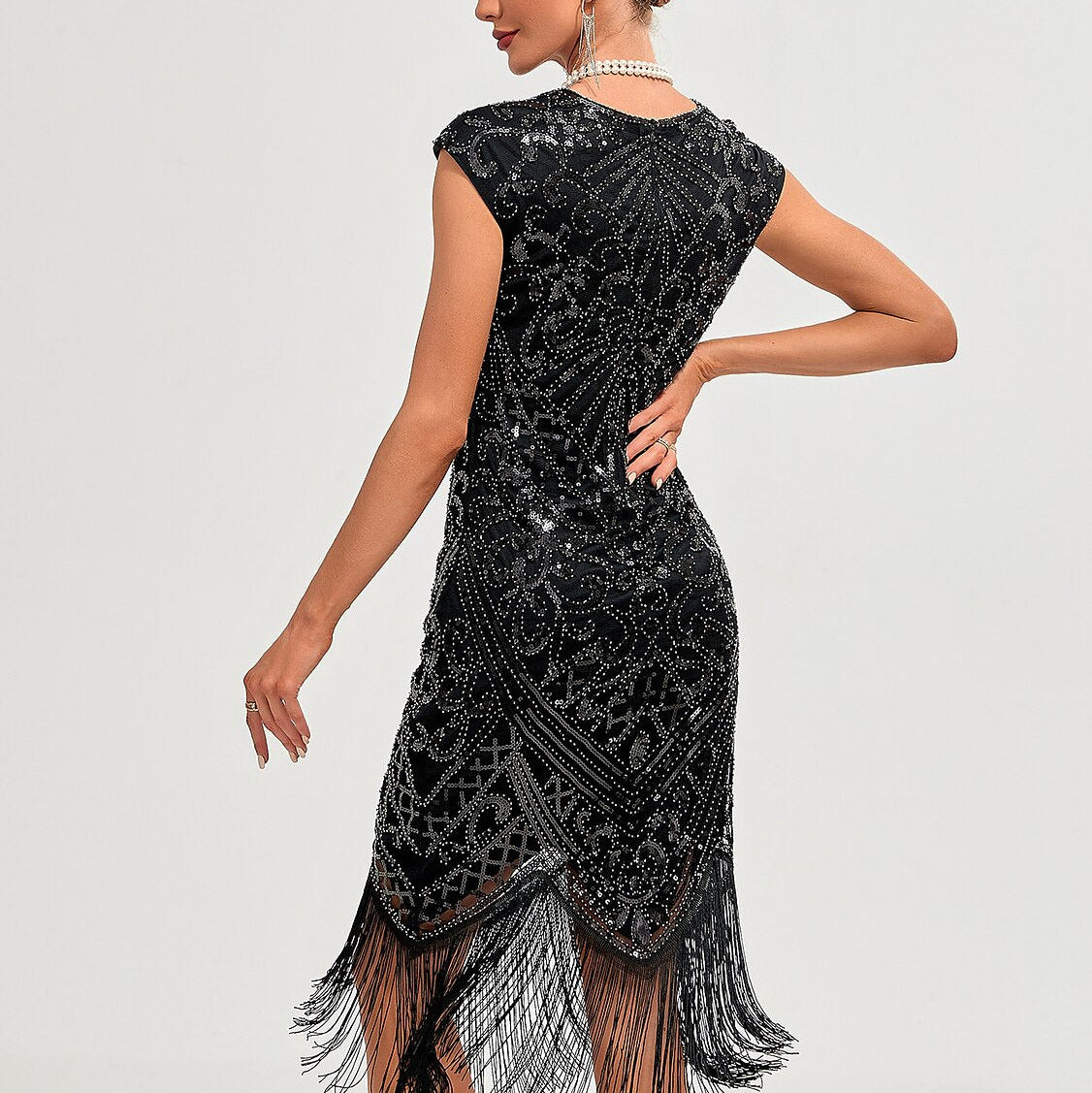 Art Deco Beading Flapper Dress