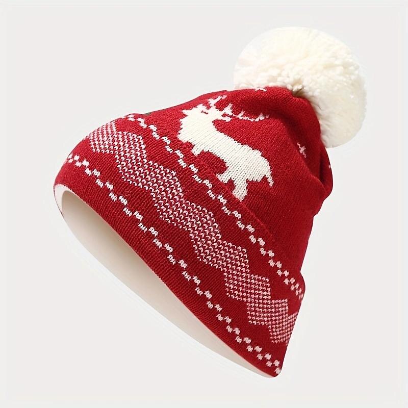 3 PCS Christmas Hat Scarf Glove Set