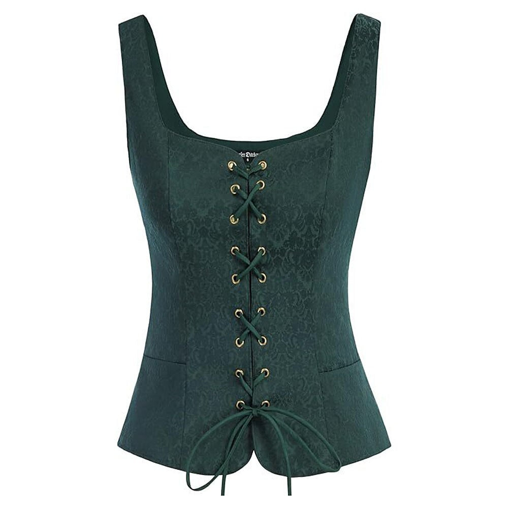 Pirate Renaissance Lace up Corset Vest Bodice